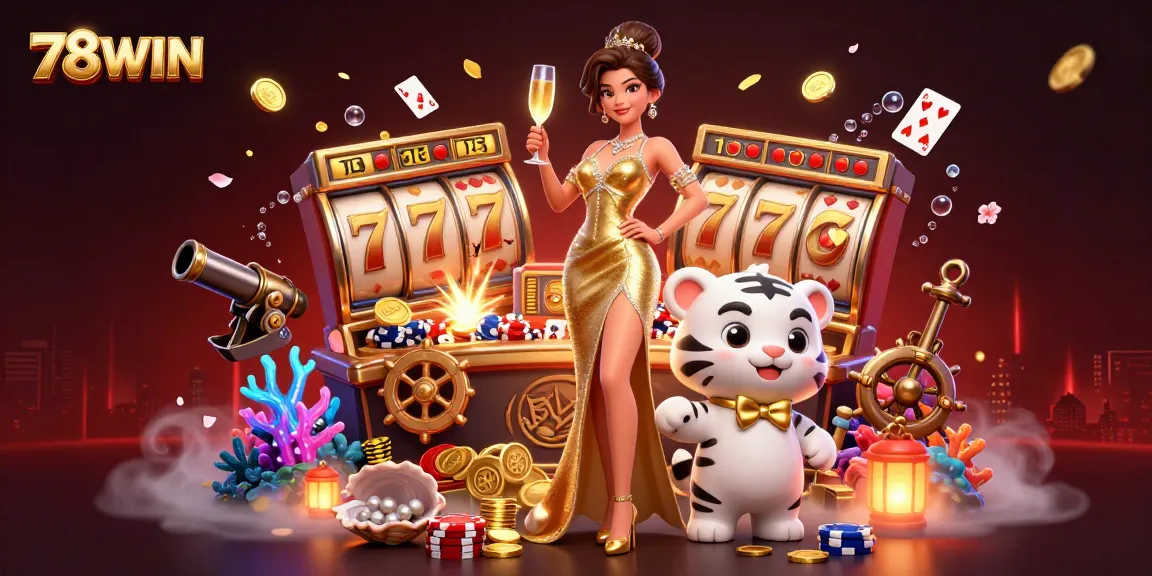 Experience exhilarating games and opportunities at 78WIN with vibrant casino elements.