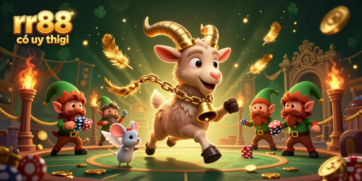 Experience the thrilling atmosphere at rr88 có uy tín as mischievous gremlins steal poker chips in a casino.