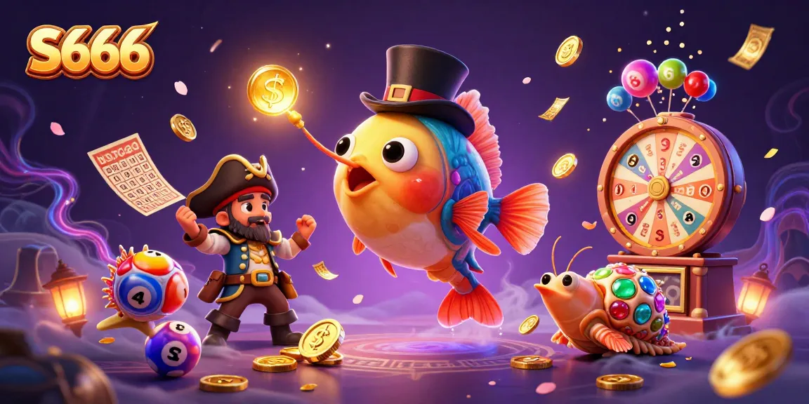 S666 gamblers enjoying a vibrant casino scene with rich 3D characters and dynamic game elements.