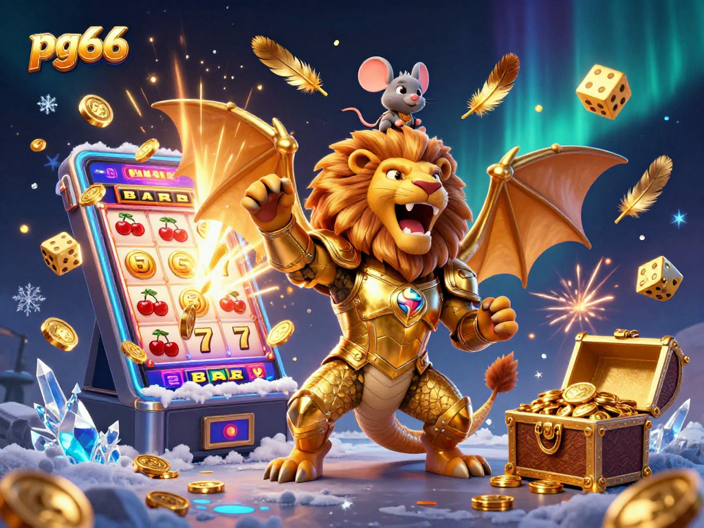 Experience the thrill of pg66 with a legendary chimera and epic casino elements bursting with excitement.