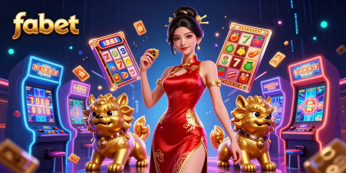 Play exciting slot games at fabet with captivating visuals and a vibrant atmosphere.