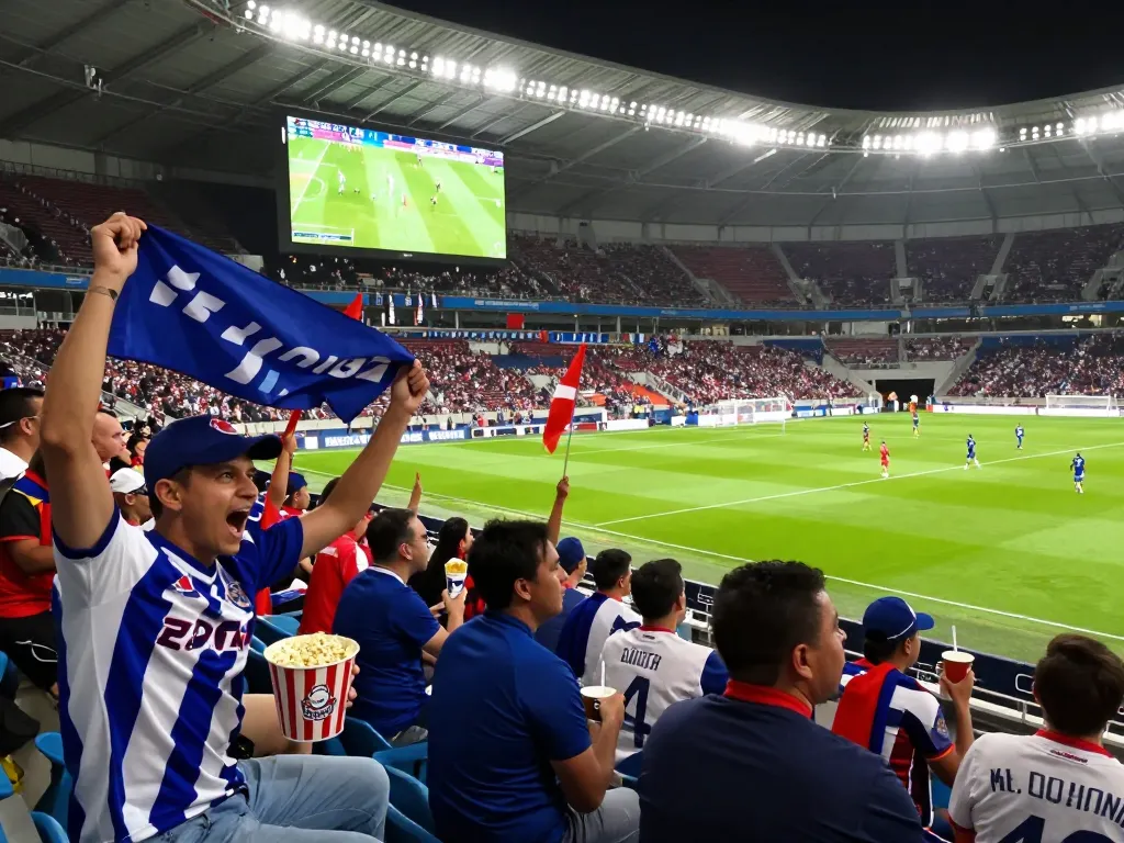 Fans cheering passionately at a live football match, showcasing the vibrant atmosphere around 7m sports updates.