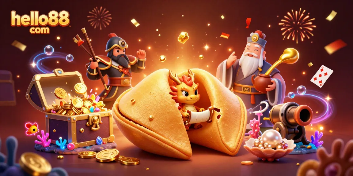 Win big with exciting games at hello88 com, featuring a colorful and dynamic 3D casino illustration.