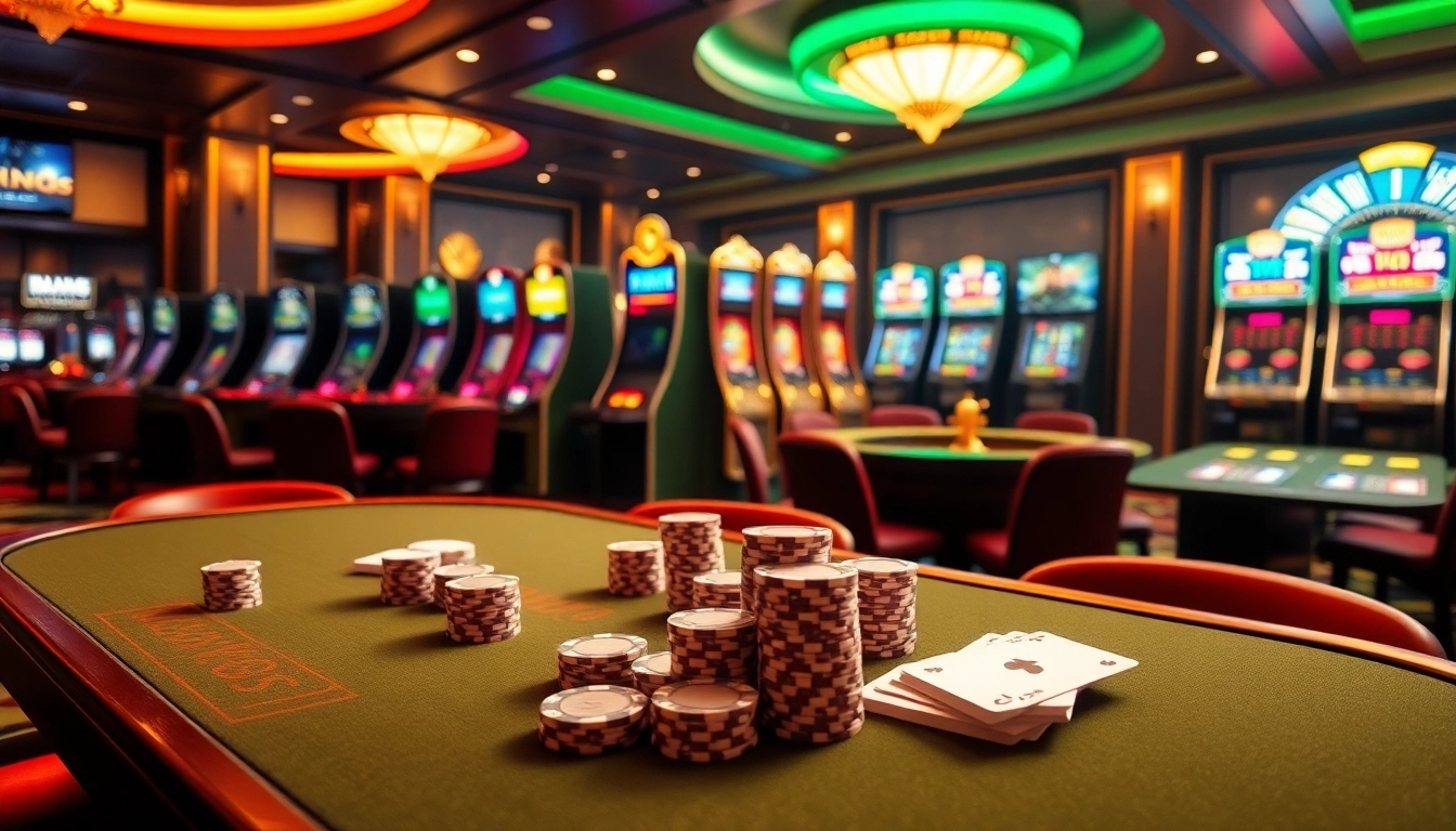 Experience the thrill of nk88 at a luxurious casino with poker, roulette, and high-stakes gaming.