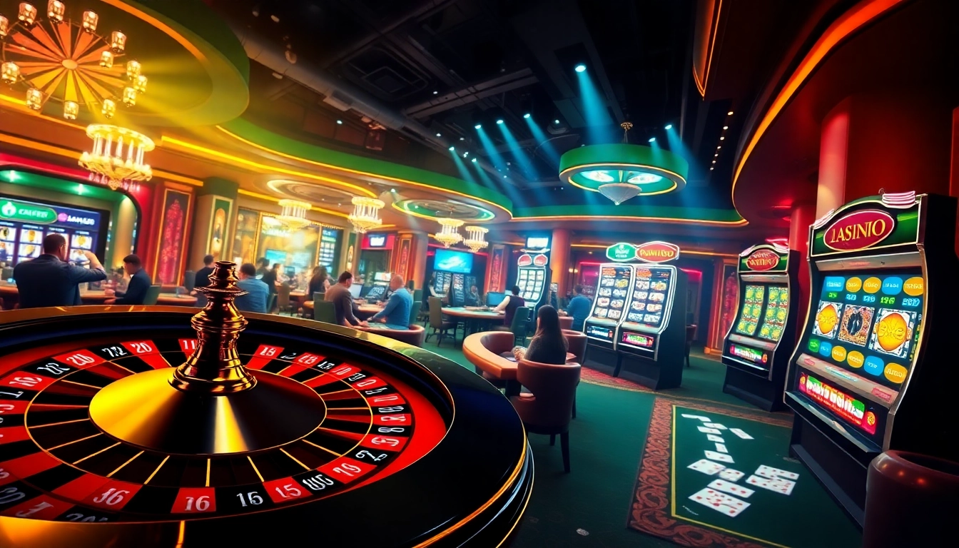 Experience the thrill of winning at 98win com with vibrant casino visuals featuring roulette and poker games.