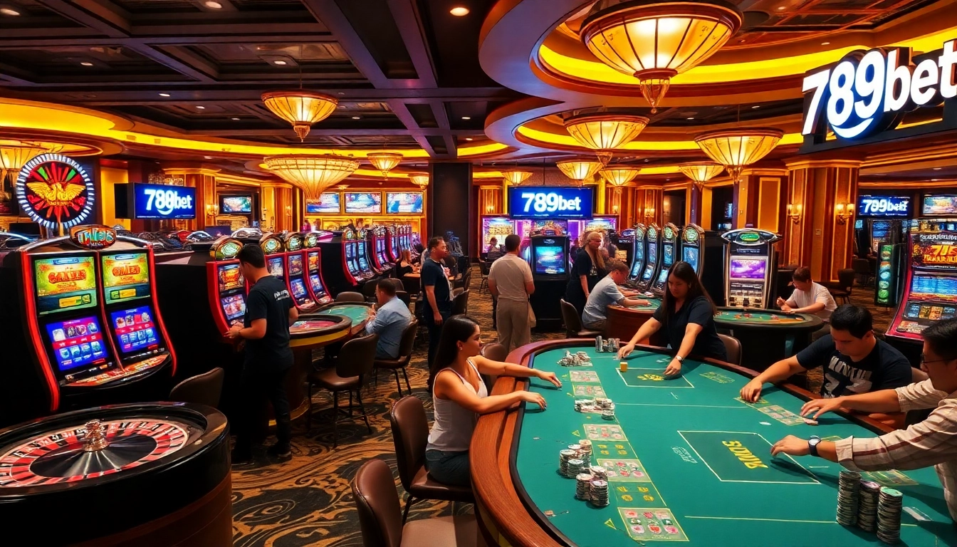 Experience thrilling gameplay at 789bet with engaging casino tables and exhilarating atmosphere.