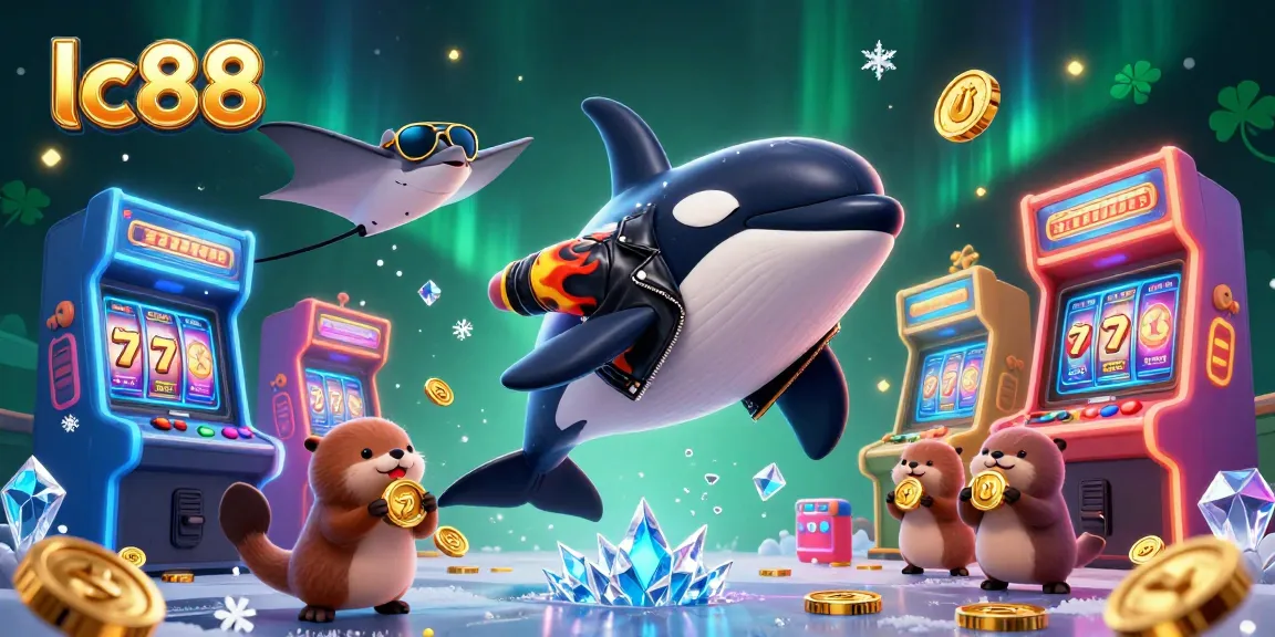 Experience exciting gameplay at lc88 with a lively scene featuring thrilling characters and colorful casino elements!