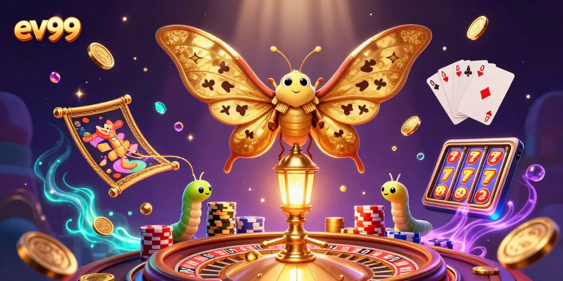 Spin to win with ev99: A vibrant casino scene featuring gold coins and colorful gaming elements.