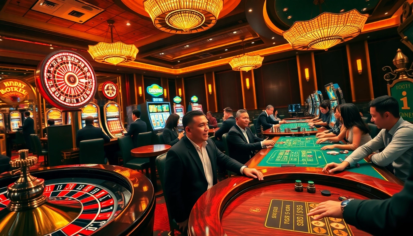 Experience the excitement of TG88 with players at a luxurious casino table enjoying thrilling gambling.