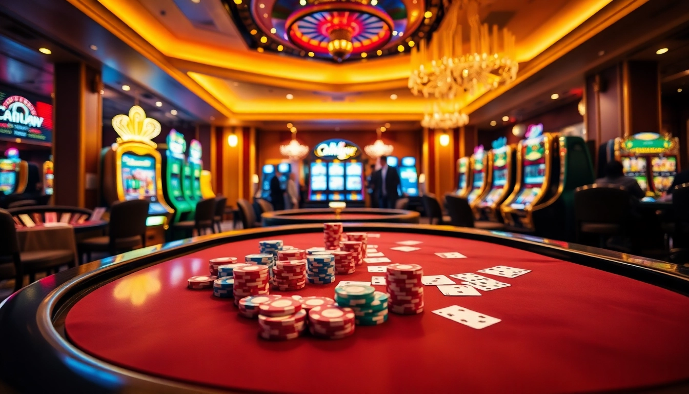 Exciting gameplay at 888new casino with vibrant poker chips and cards on a luxurious table.