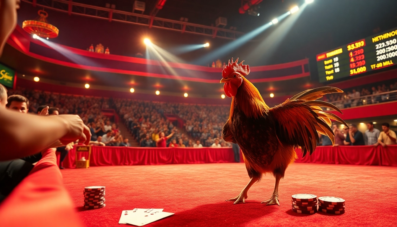 Experience the excitement of live cockfighting at sv388win.live with vivid visuals and intense betting action.