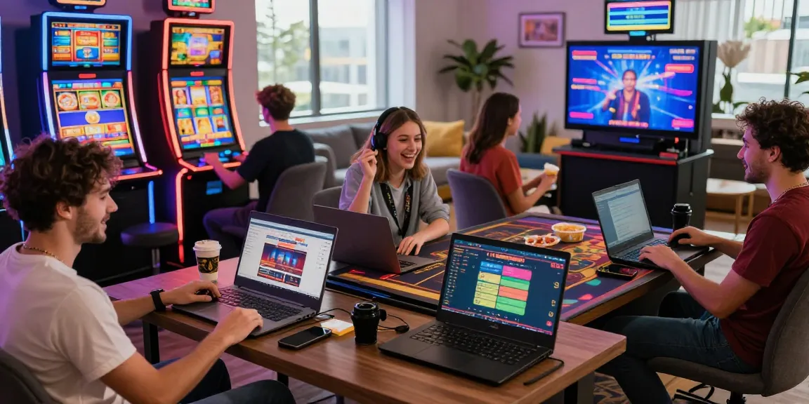 Interactive gaming moment on https://hm88.review/ with players enjoying diverse casino games, showcasing excitement and community.