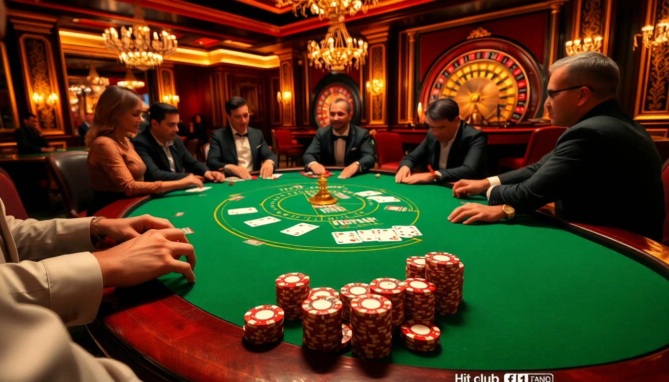 Experience the excitement of gambling at Hit club with dynamic poker gameplay and luxurious casino elements.