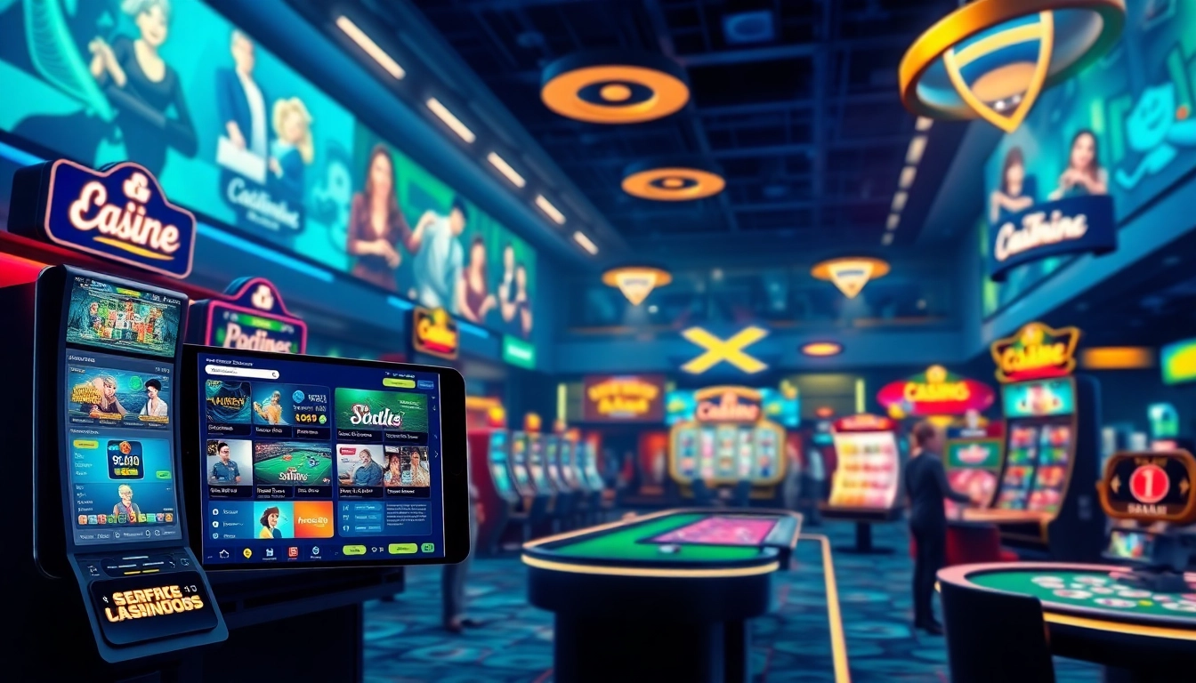 Engaging casino scene showcasing online gaming at stimmgewitter.org, featuring vibrant colors, modern interface, and dynamic betting activities.