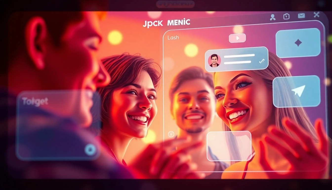 Engaging user interaction in a spicy chat AI interface, showcasing character customization and excitement.