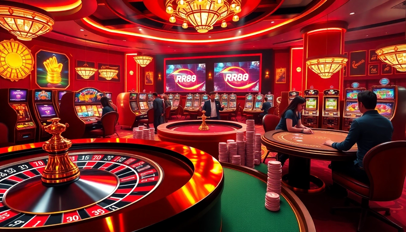 Experience the thrill of rr88 kjc with vibrant casino action featuring roulette and poker.