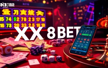 Xổ số 8KBET lottery draw with vibrant digital elements and engaging atmosphere for online gaming