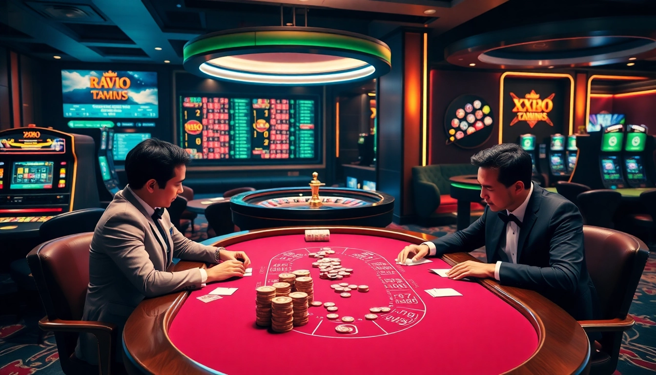 Engaging in thrilling gambling at https://xx88.boats/ with poker, roulette, and vibrant slot machines.