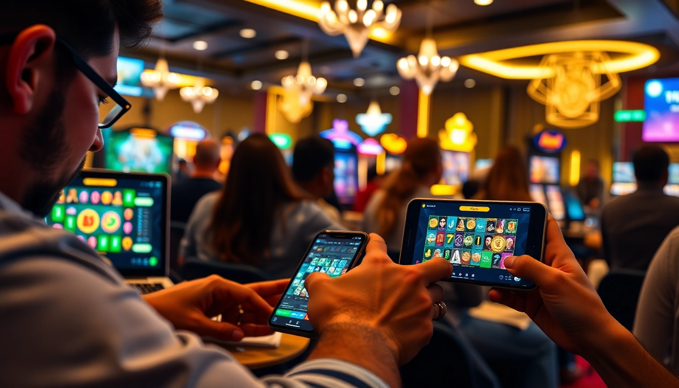 סצנה מרגשת של שחקנים הנהנים ממשחקים ב-Stake Casino, המציגה משחקי קריפטו.